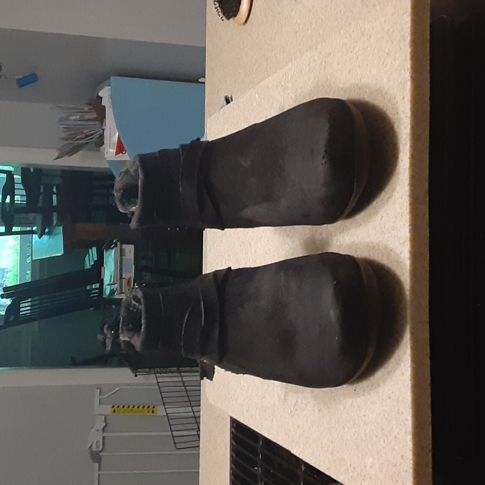 black ankle boots